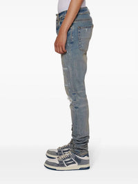 Amiri - Snake Patch Skinny Ripped Jeans