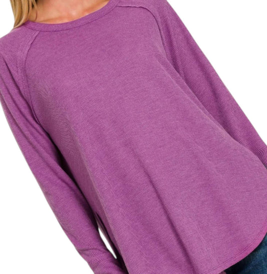 Zenana - Aria Waffle Knit Top