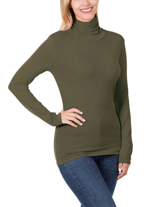 Zenana - Luxe Rayon Turtleneck Top