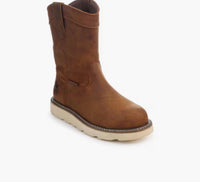 Georgia Boot Men's Core 37 Wedge Pull On Steel Toe Waterproof Work Boot in brown - men's boots - view 4
