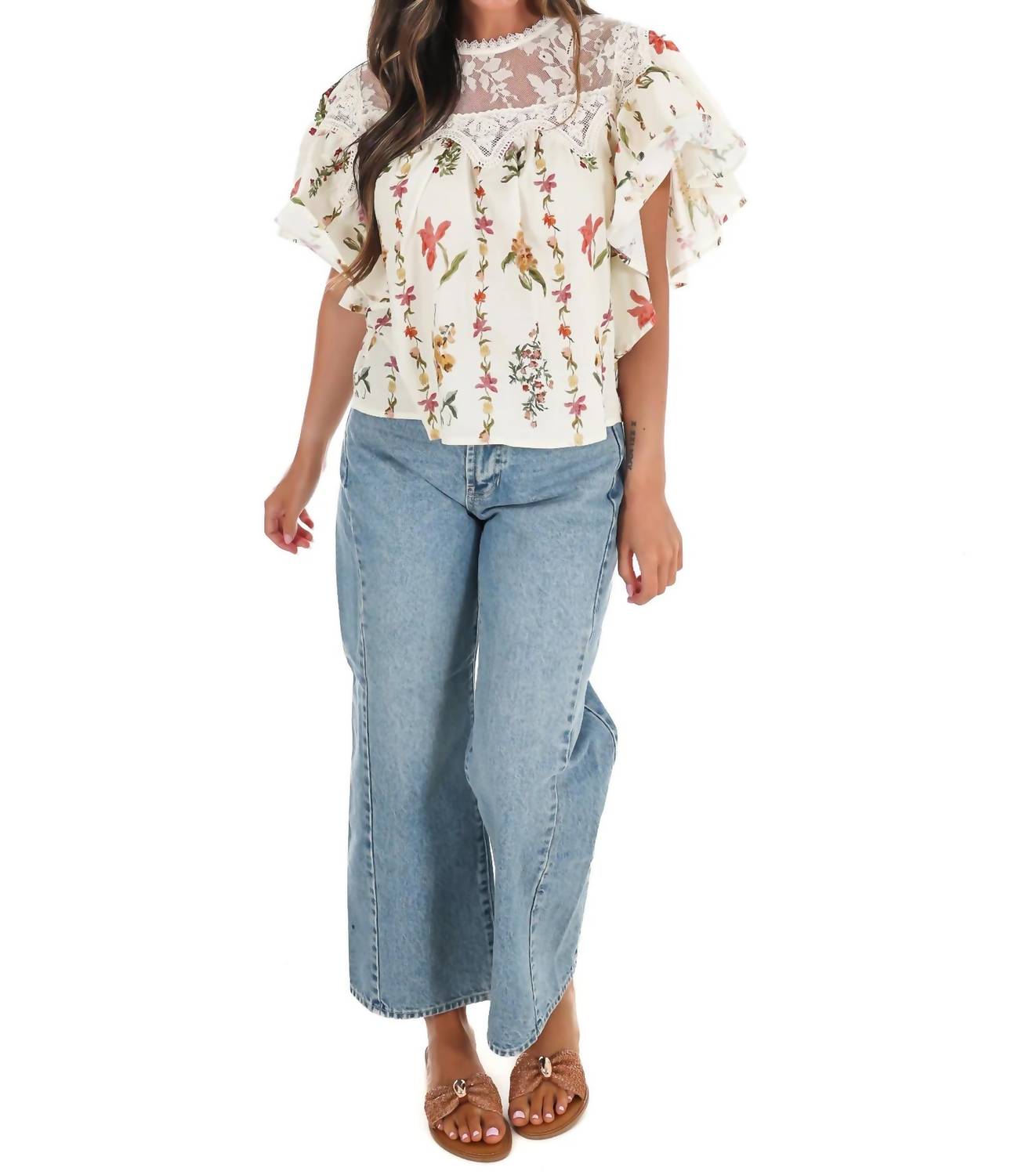Entro - Women's Meadow Muse Floral Top