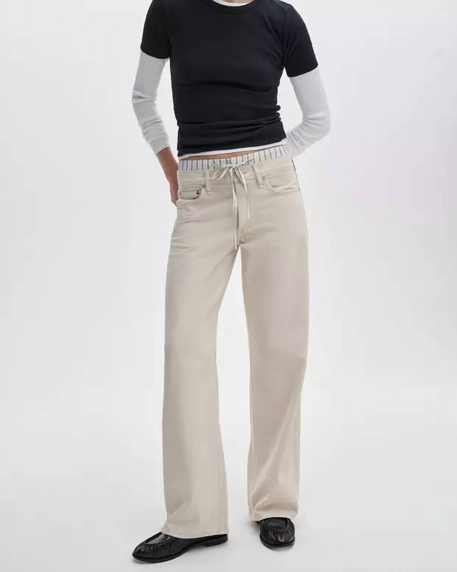 Rag & Bone - Featherweight Saige Full Boxer Straight Jean