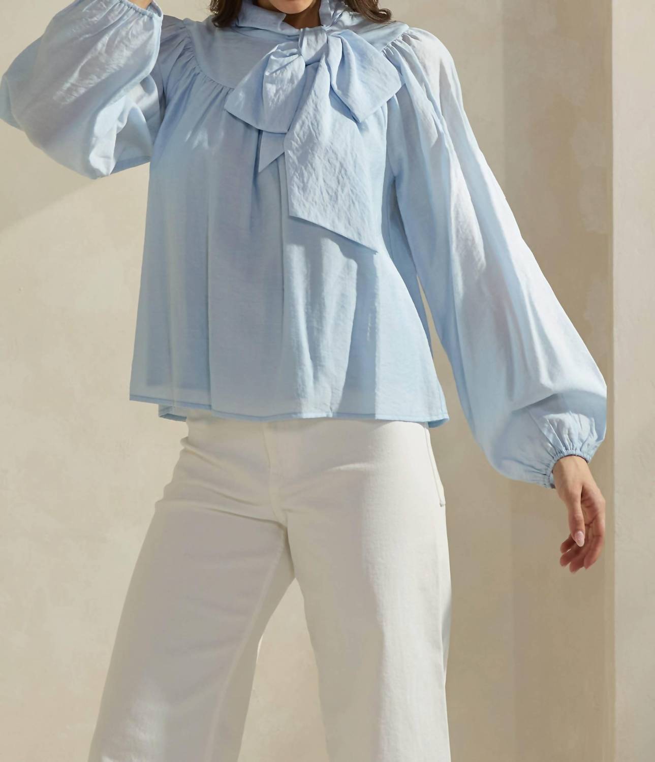 Able - Bow-tie Neck Blouse