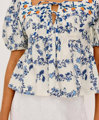 Rails - Presley Cropped Fit Peplum Hem Top