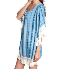 Umgee - Tie Dye Tassel And Fringe Dress