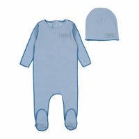 Bee And Dee - Baby's Classic Ribbed Footie & Bonnet Set