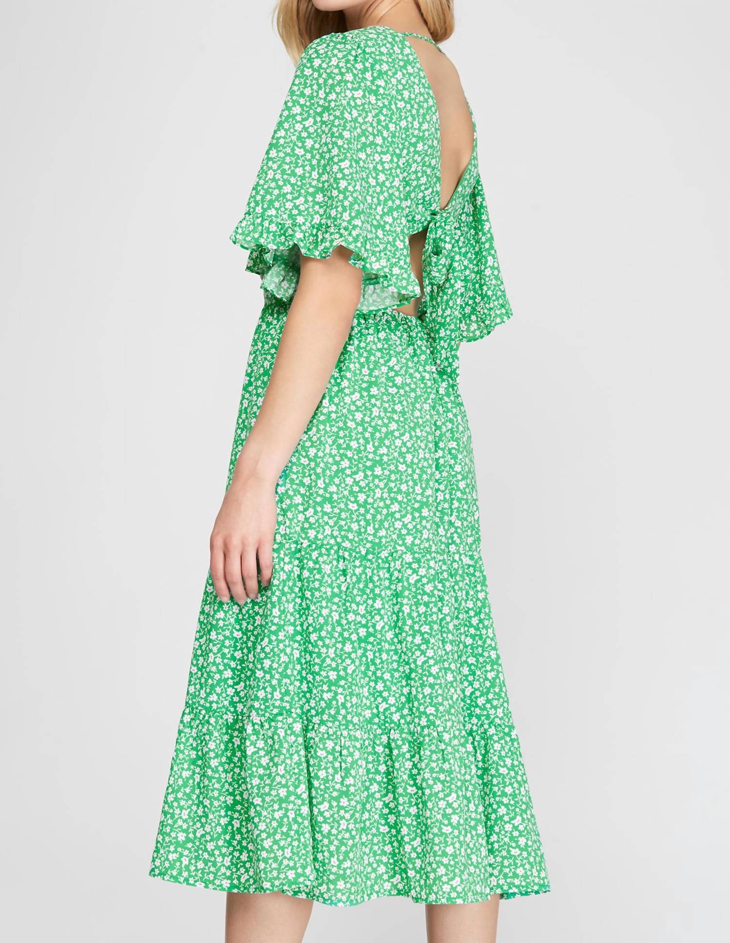 She + Sky - Midi Dress Floral