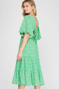 She + Sky - Midi Dress Floral