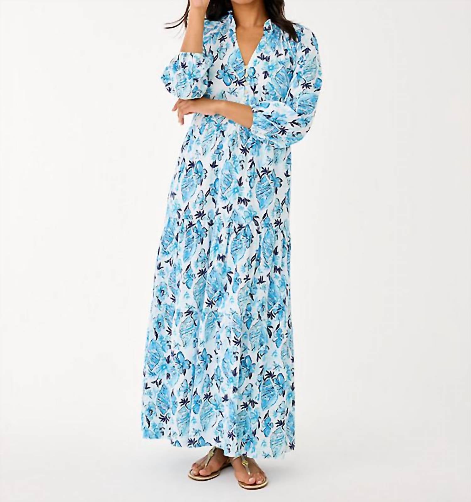 Lilly Pulitzer - Malone Three Quarter Sleeve Maxi Dress