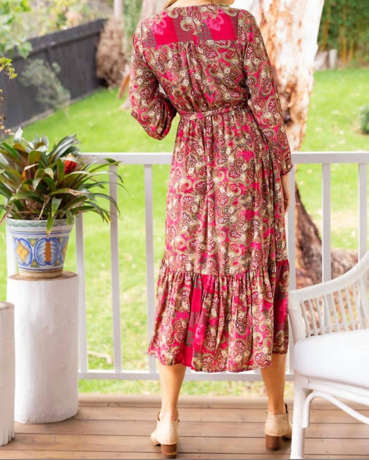 Cienna - Sophie Frill Wrap Midi Dress