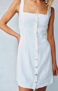 Bella Dahl - Square Neck Button Front Mini Dress
