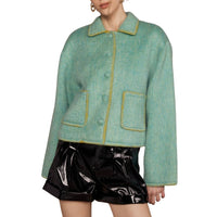 Strut & Bolt - Contrast Embroidery Wool Jacket