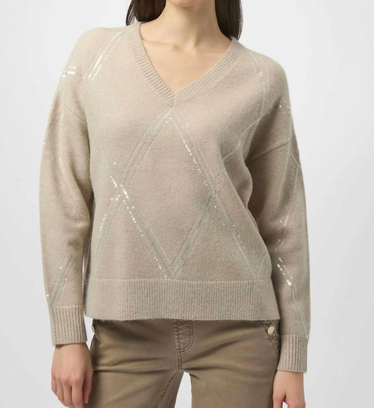 Joseph Ribkoff - Sweater Knit Pullover With Sequins