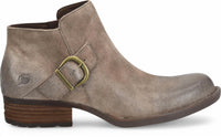 Born Women's Kace Bootie in taupe distressed - women's shoe - detail view