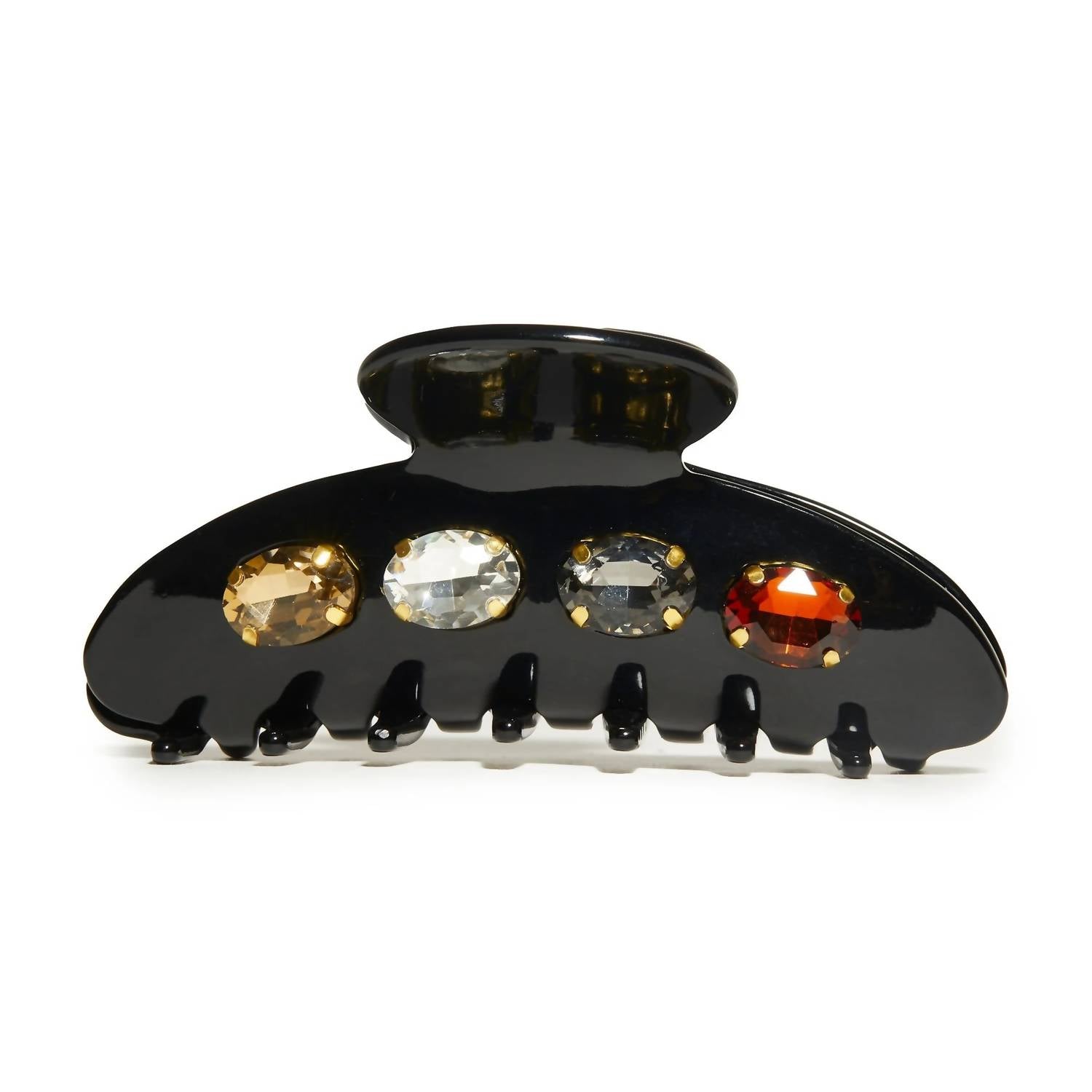 Lele Sadoughi - Women's Jet Large Crystal Claw Clip