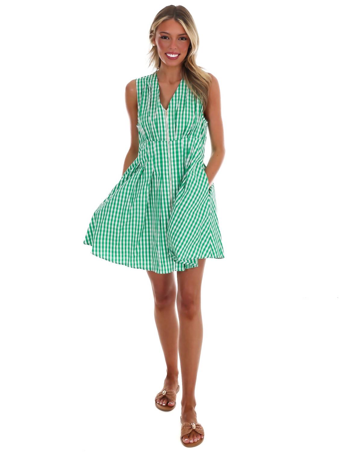 Entro - Feeling Fabulous Gingham Mini Dress