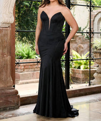 Rachel Allan - Mermaid Strapless Gown
