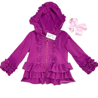 Pete + Lucy - Ruffle Hoodies