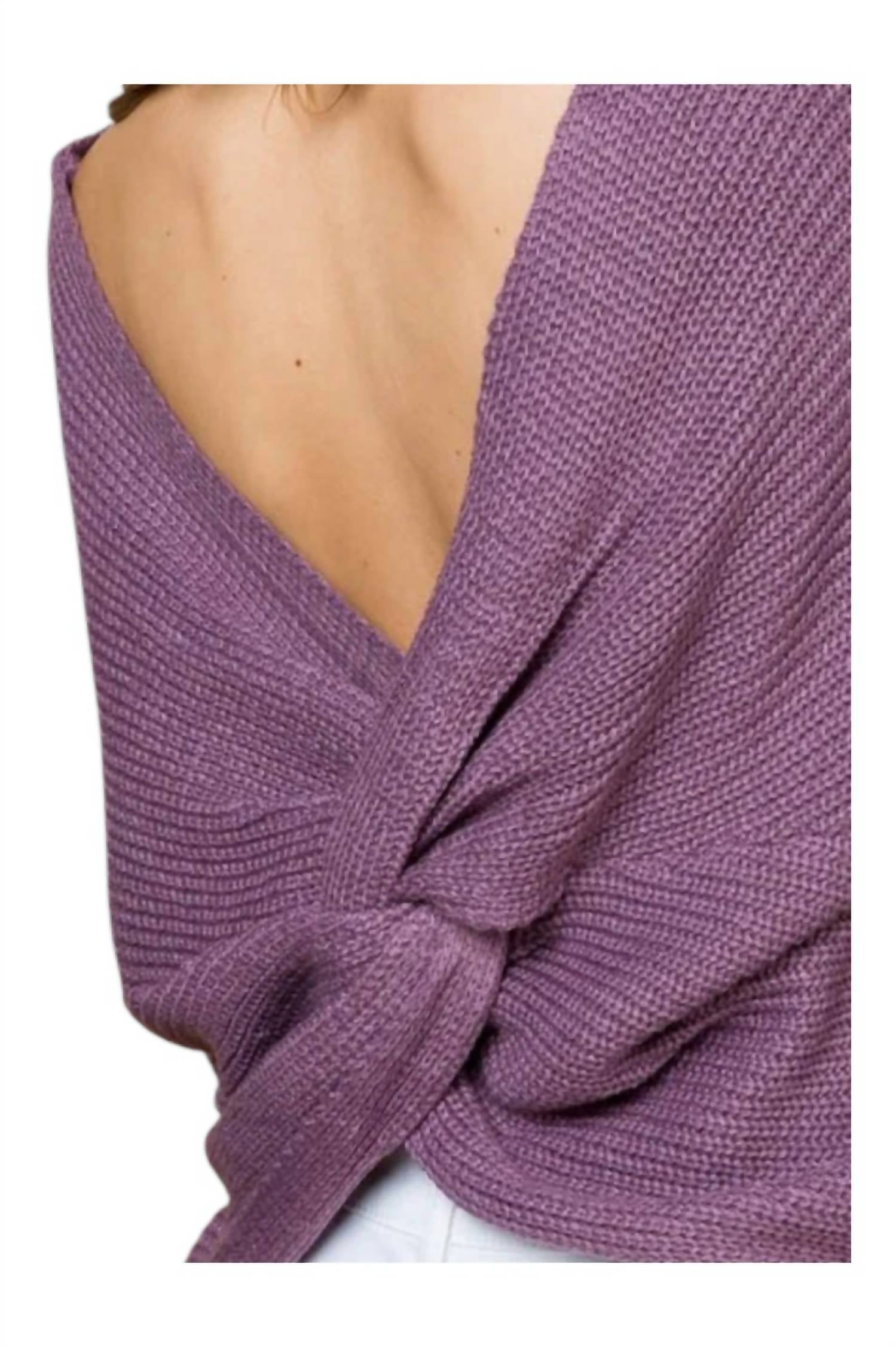 Main Strip - A Twist Sweater
