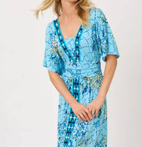 Lilly Pulitzer Lauralai Maxi Dress in bellevue blue breakers beach - women's dress - view 4
