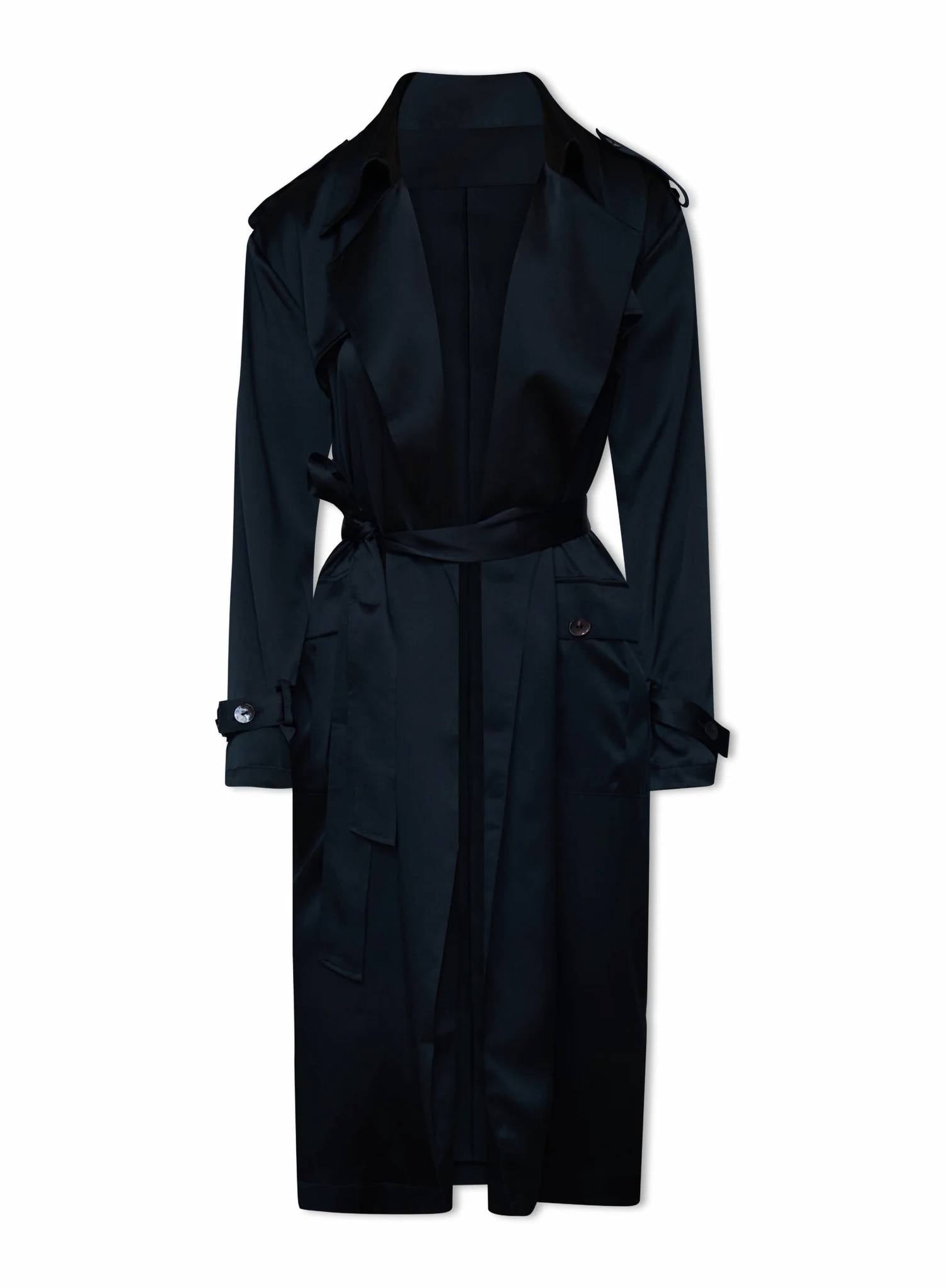 Nouvelle / Silk95Five - Women's Kensington Long Trench Coat