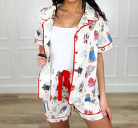 She + Sky - Sleepy Pup High-rise Cotton Pj Set