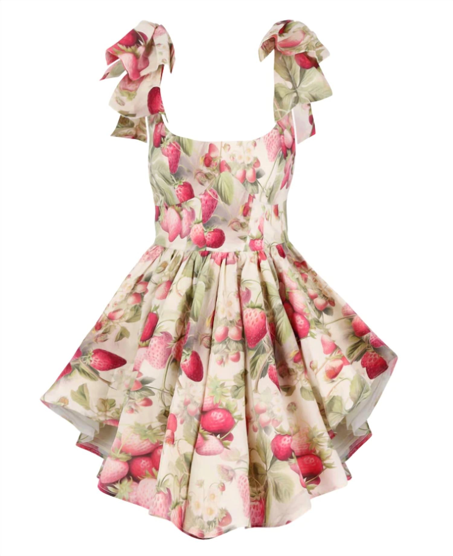 Selkie Strawberry Cream Dress in pink - women's dress - view 4