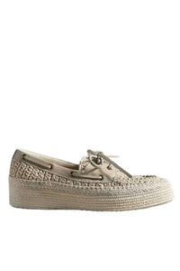 Dolce Vita Women's Leather & Raffia Boat Shoes in white - women's flats