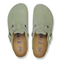 Birkenstock - Unisex Boston Suede Narrow Leather Clogs