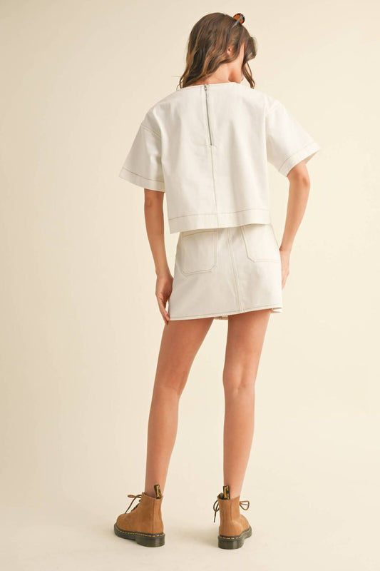 Miou Muse - Carley Stretch Top And Skirt Set