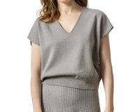 Lilla P - Metallic V Neck Sweater