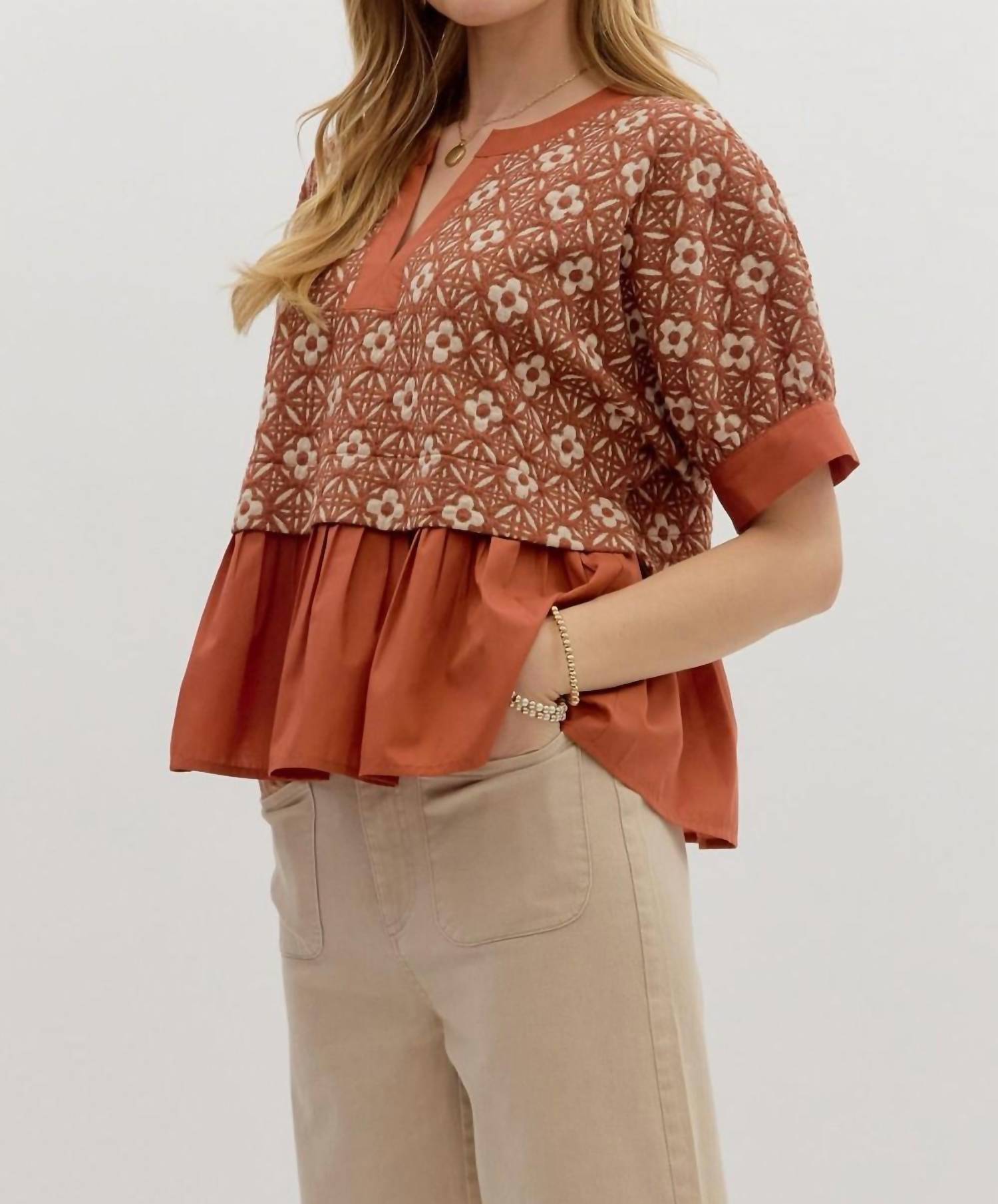 entro Harvest Bloom Blouse in multi - women's blouse - view 4