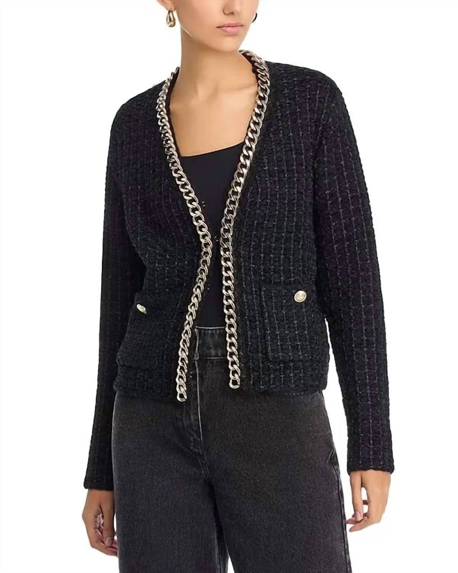 Elie Tahari - The Trista Chain Cardigan