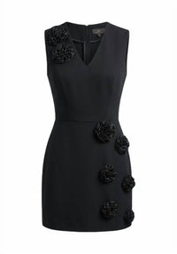 Divina Moda - Deep V-neck Dress