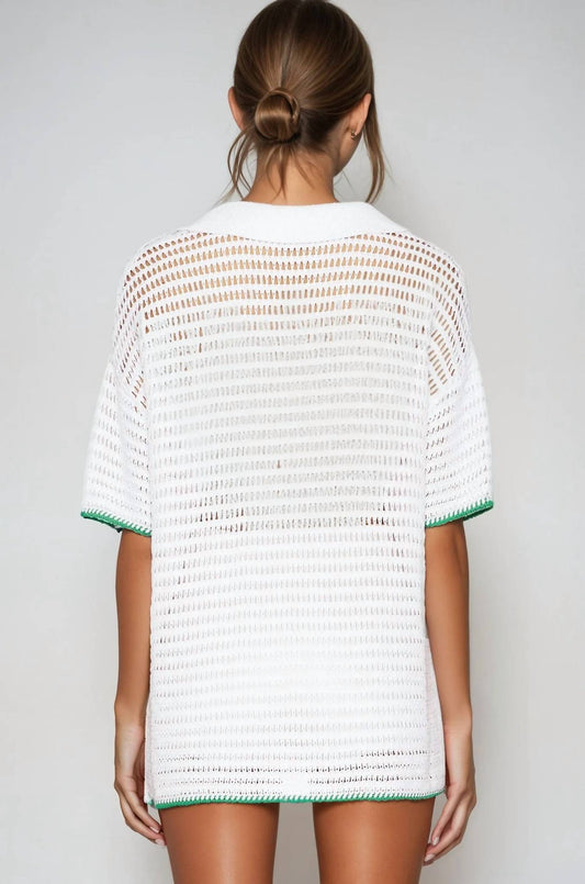 525 America - Kacey Open Stitch Top