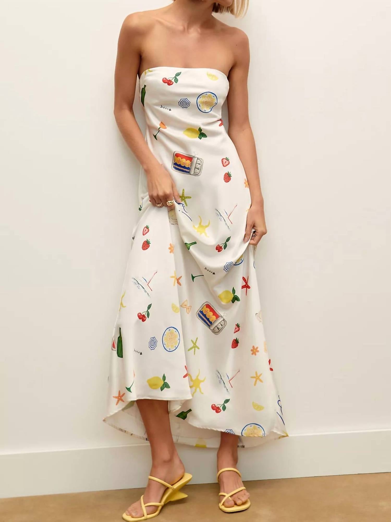 For Love & Lemons - Carla Strapless Maxi Dress