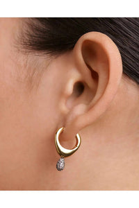 Pdpaola - Women's Pavé Lava Single Hoop Earring