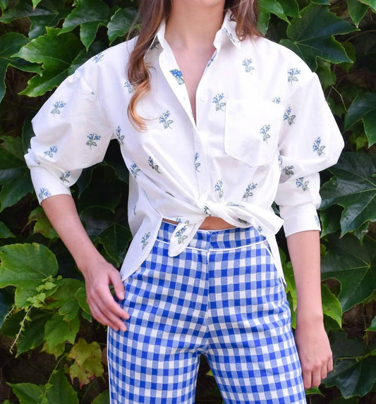 Never A Wallflower - Women's Floral Button Down Top