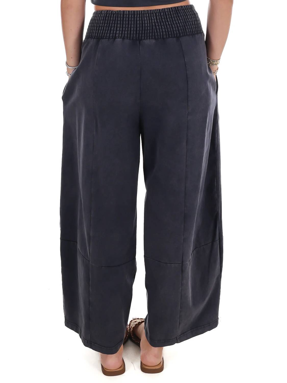 Ee:Some - Worn In Wide Leg Pants