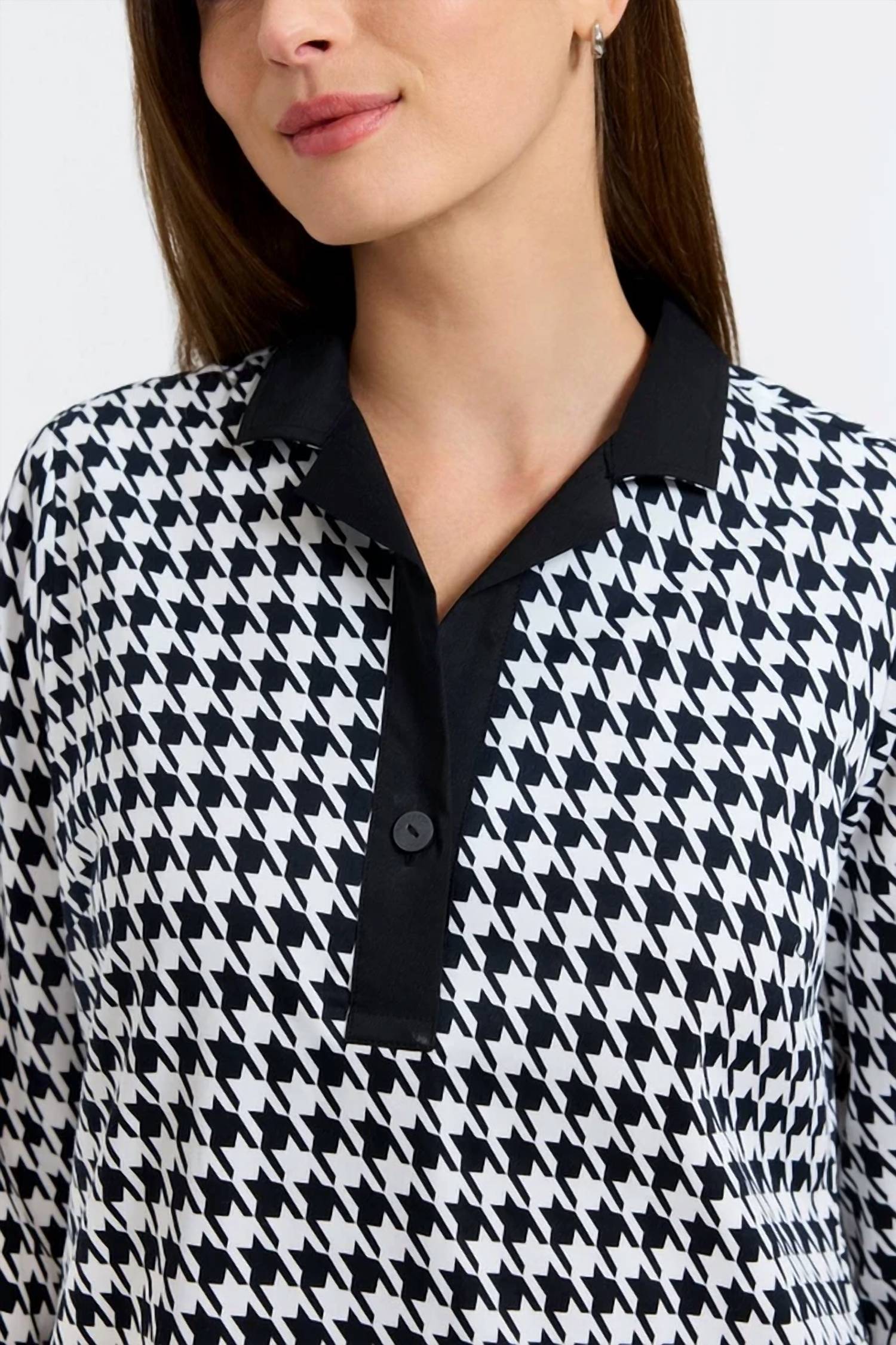 Foxcroft - SLoane Classic Houndstooth 3/4 Dress