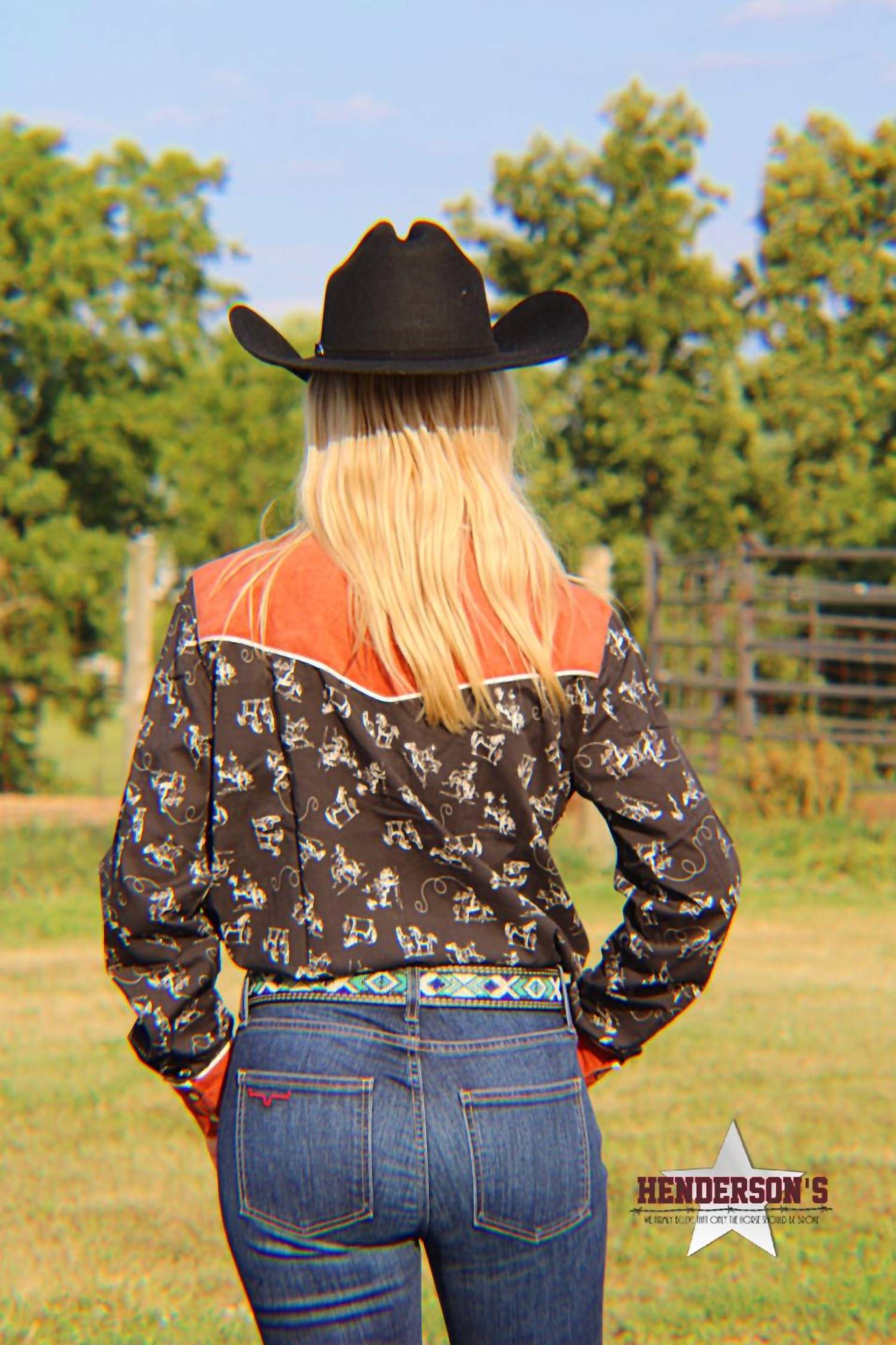 Cruel Girl - Conversation Print Long Sleeve Snap Western Shirt