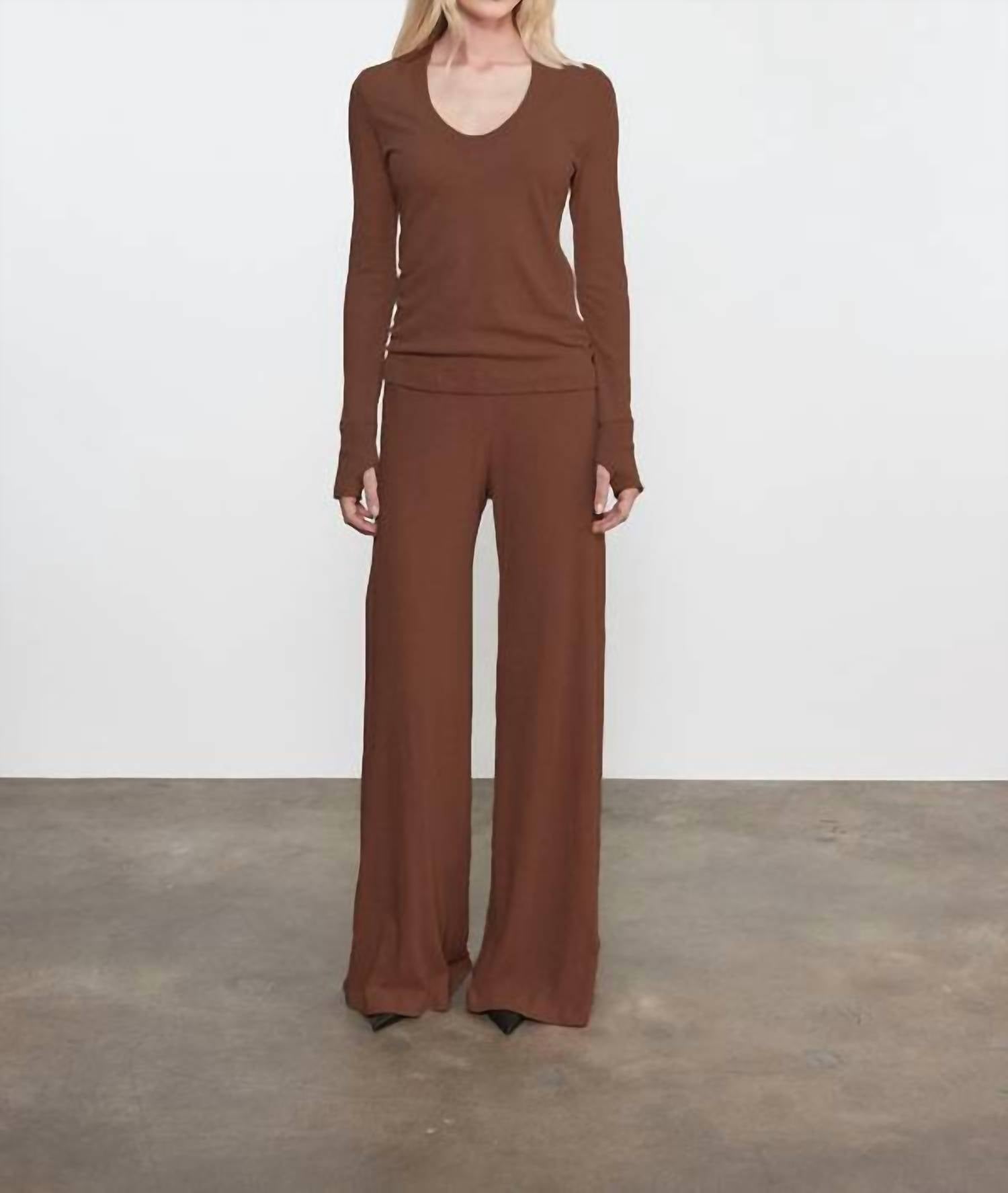 Enza Costa - CASHMERE EASY CUFFED U TOP