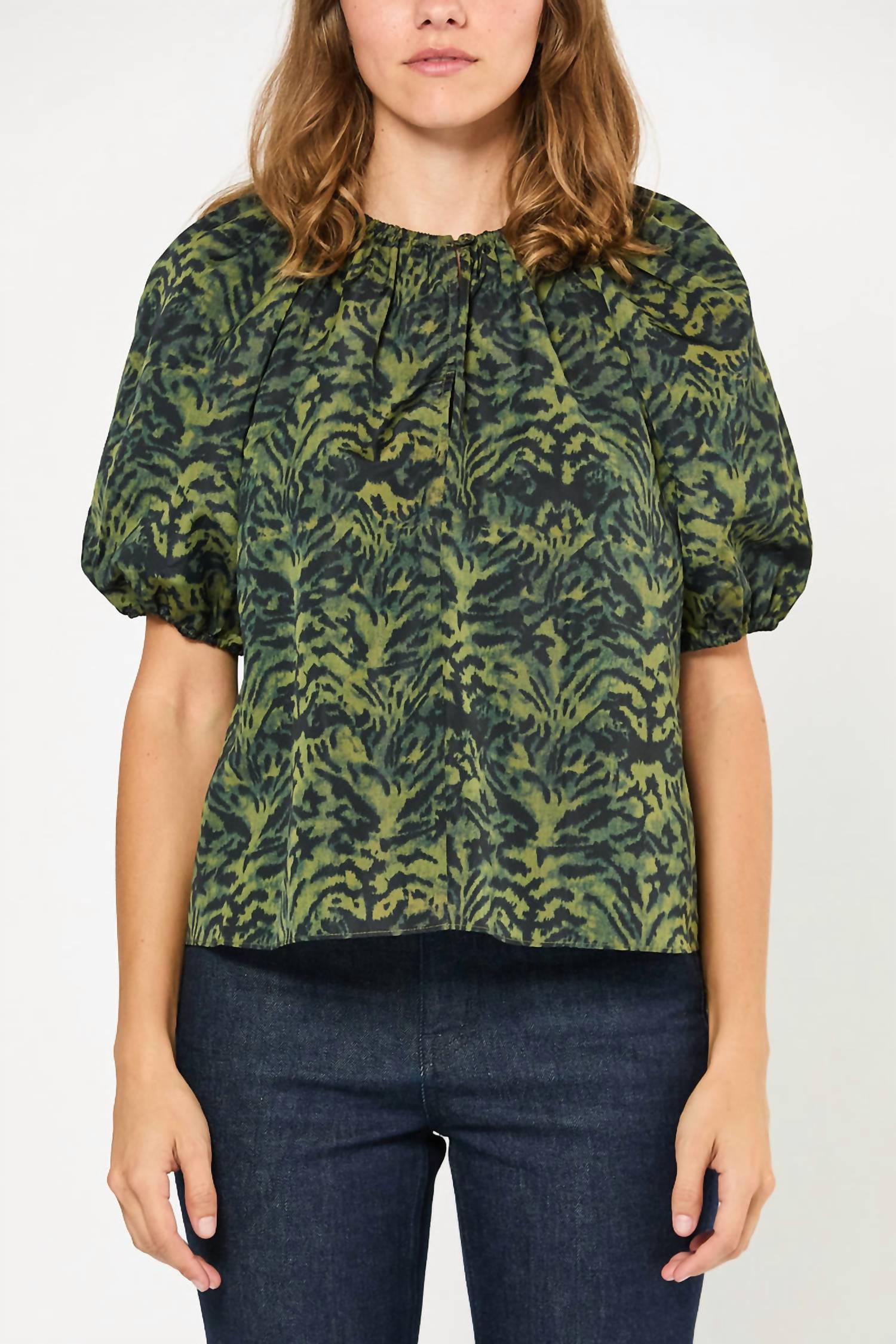 Ulla Johnson - Talie Silk Short Sleeve Blouse