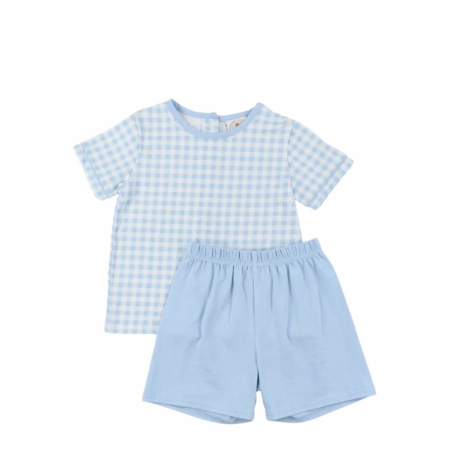 Cypress Row - Boys Classic Gingham Short Set