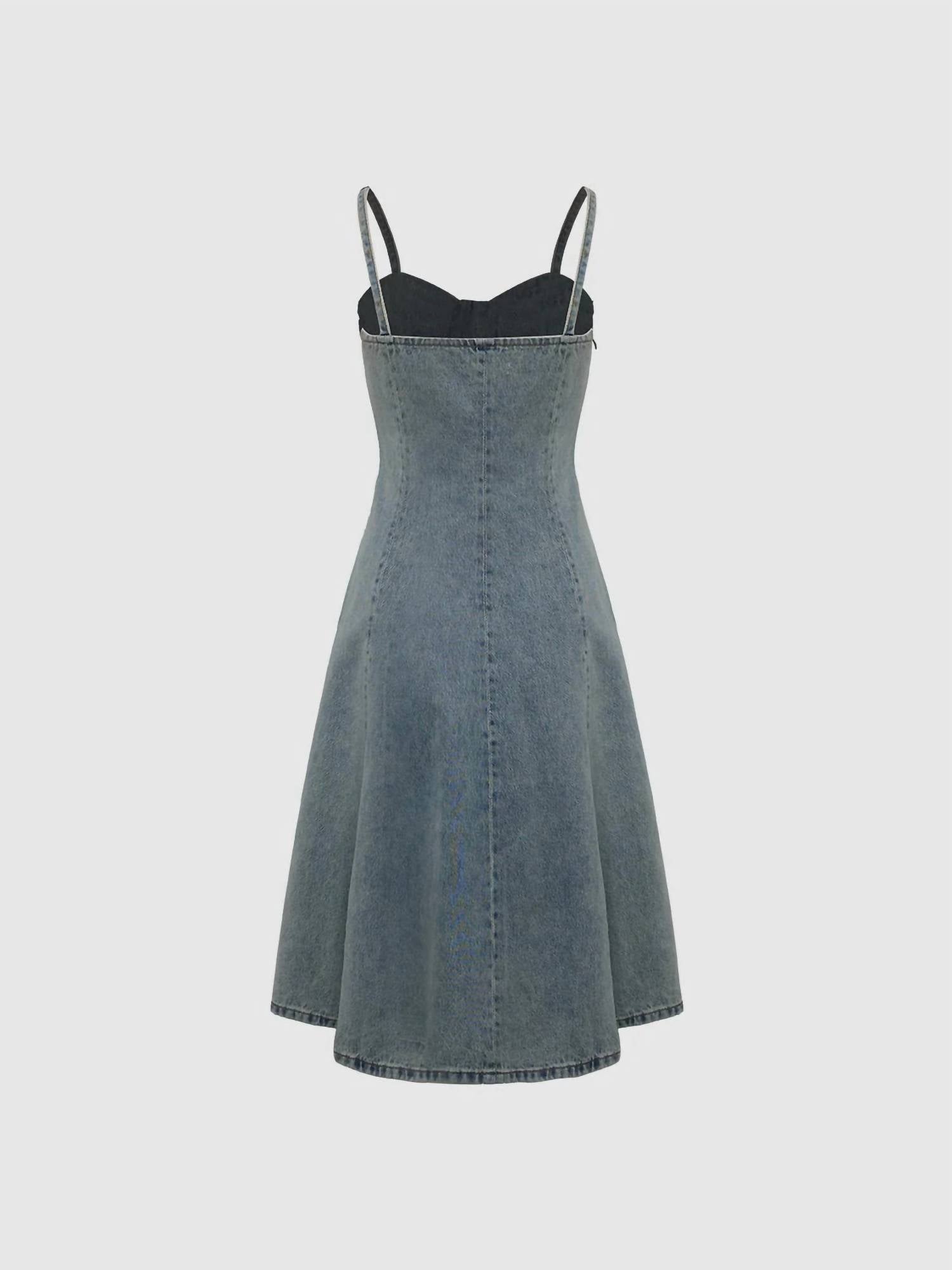 Urban Revivo - Camisole Denim Dress
