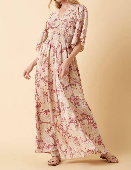Mittoshop - Belah Paisley Print Maxi Dress
