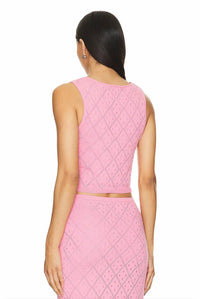 Minkpink - Solano Diamond Knit Tank Top