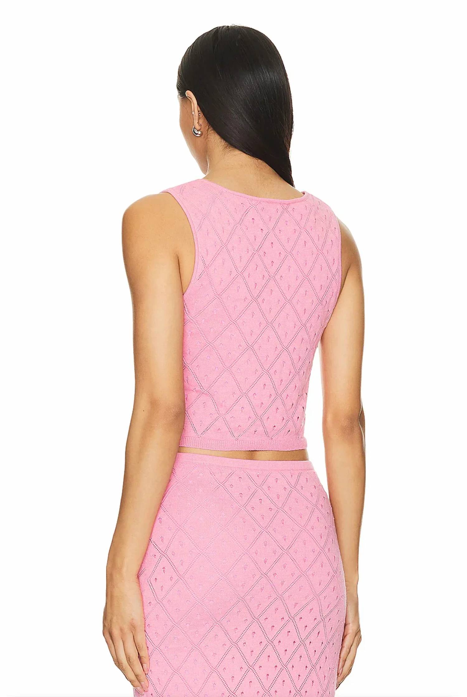 Minkpink - Solano Diamond Knit Tank Top