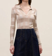 Rebecca Taylor - Sheer Gingham Sweater