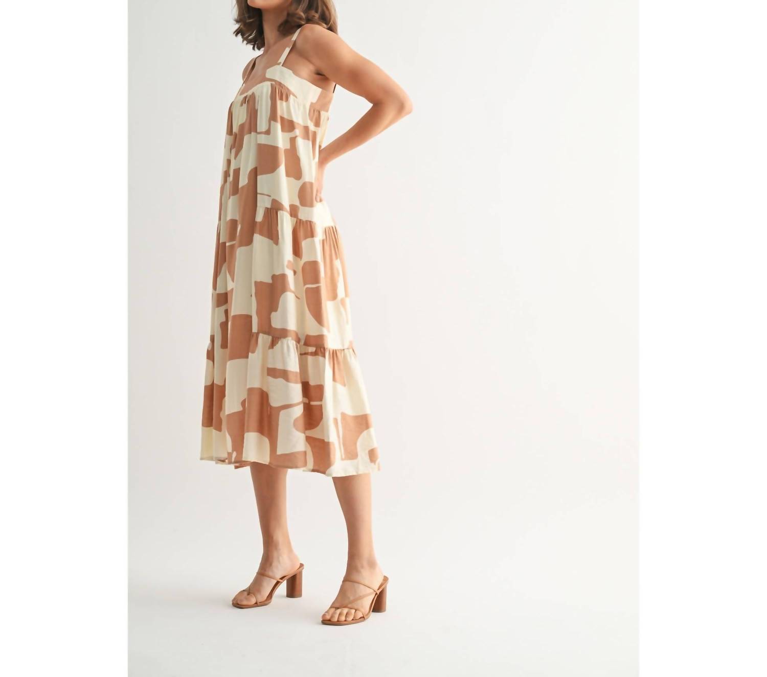 Fun 2 Fun - Abstract Midi Dress